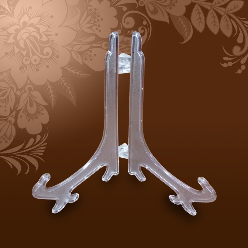 Подставка для тарелки  прозрачная высота 20 см