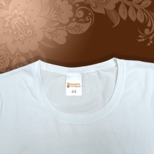 Футболка SALE женская белая х/б 140гр р 42(XS)