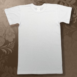 Футболка SALE мужская  белая х/б 140гр 42(ХS)