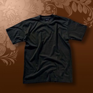 Футболка детская черная х/б 160гр р 32