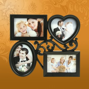 Фоторамка АЖУРНАЯ ВЕТВЬ  ( 30*34 см) на 4 фото 10*13 см