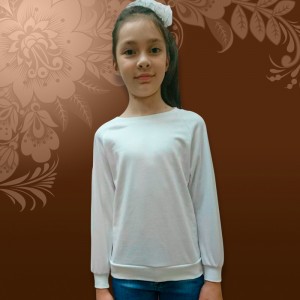 Свитшот детский Поликотон белый р. 30