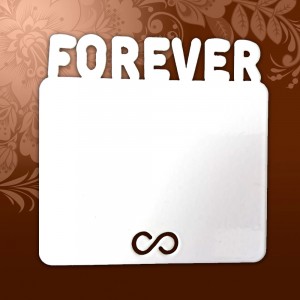 Магнит металлический под сублимацию "FOREVER" гориз 75*80 мм