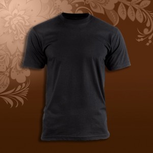 Футболка SALE мужская черная х/б 185гр р 52( 2XL)