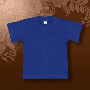 Футболка SALE детская синяя (василек) х/б 160гр  р 40 