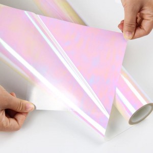 Термотрансферная пленка HOLOGRAMM Спектр розовый  (50см* 1м)