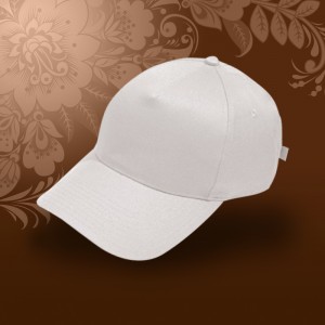 Бейсболка велюр 330гр белая