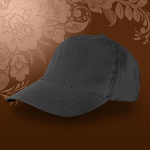 Бейсболка велюр 330гр черная