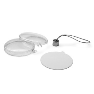 Шар елочный круг пластик (вставка сублимационная D 69мм) D73мм