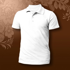 Футболка SALE поло мужская белая х/б 185 гр 60 (6XL)