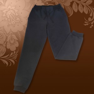 Штаны спортивные с начесом черные р 54