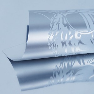 Пленка PET для DTF печати рулон 30см*100м foil silver/серебряная фольга 