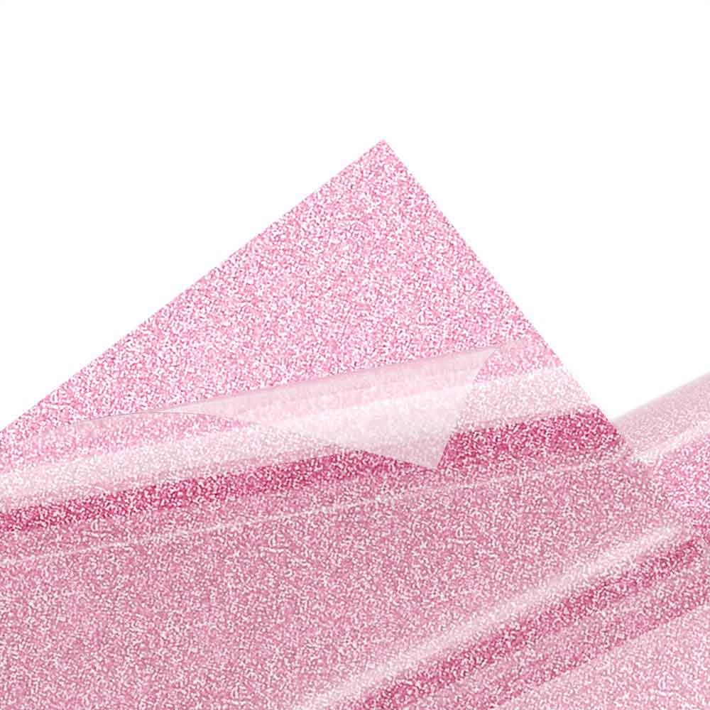 Термотрансферная пленка Glitter Розовый с блестками (50см* 1м)