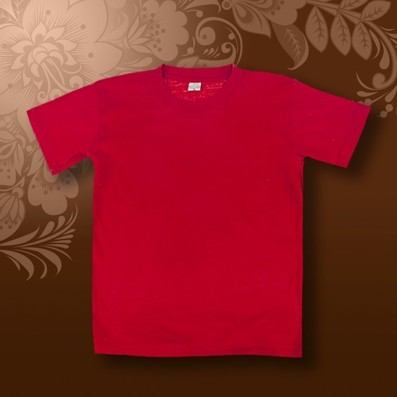 Футболка SALE детская красная х/б 185 гр р 40