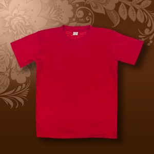 Футболка SALE детская красная х/б 185 гр р 40