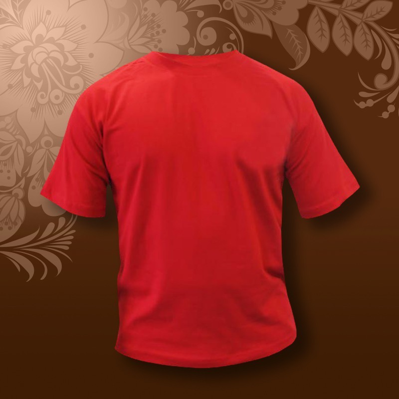 Футболка SALE мужская красная х/б 185гр, р 52