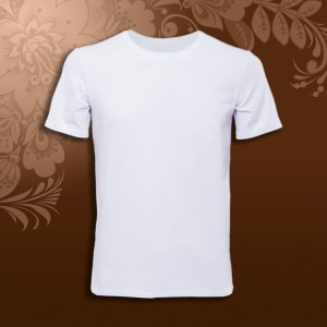 Футболка мужская белая х/б 160гр 62 (7XL)